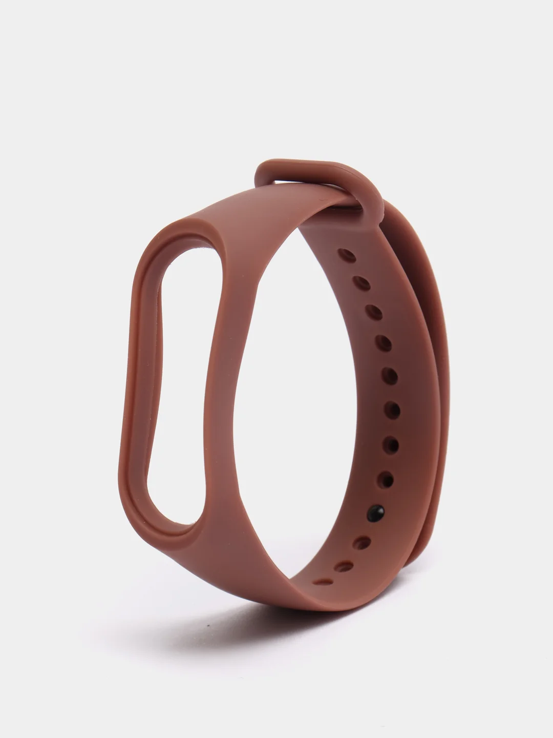 Коричневый силиконовый ремешок для фитнес браслета Xiaomi Mi Band 4, Mi Band 3
