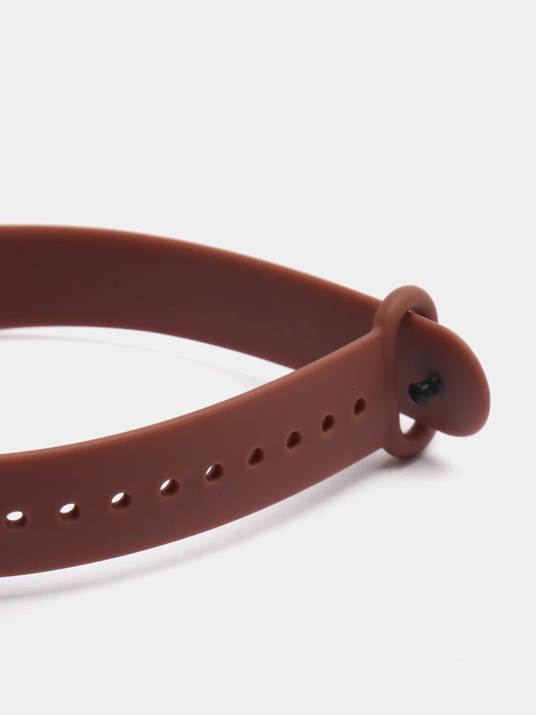 Коричневый силиконовый ремешок для фитнес браслета Xiaomi Mi Band 4, Mi Band 3