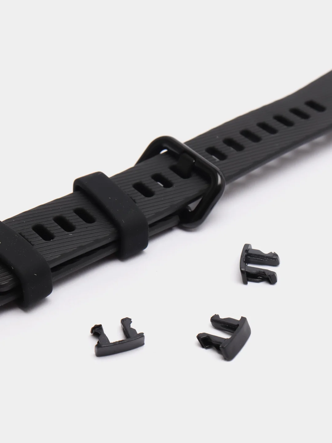 Черный силиконовый ремешок для Huawei Band 3 / 3 pro / 4 pro