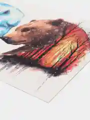Хаки переводная тату для тела