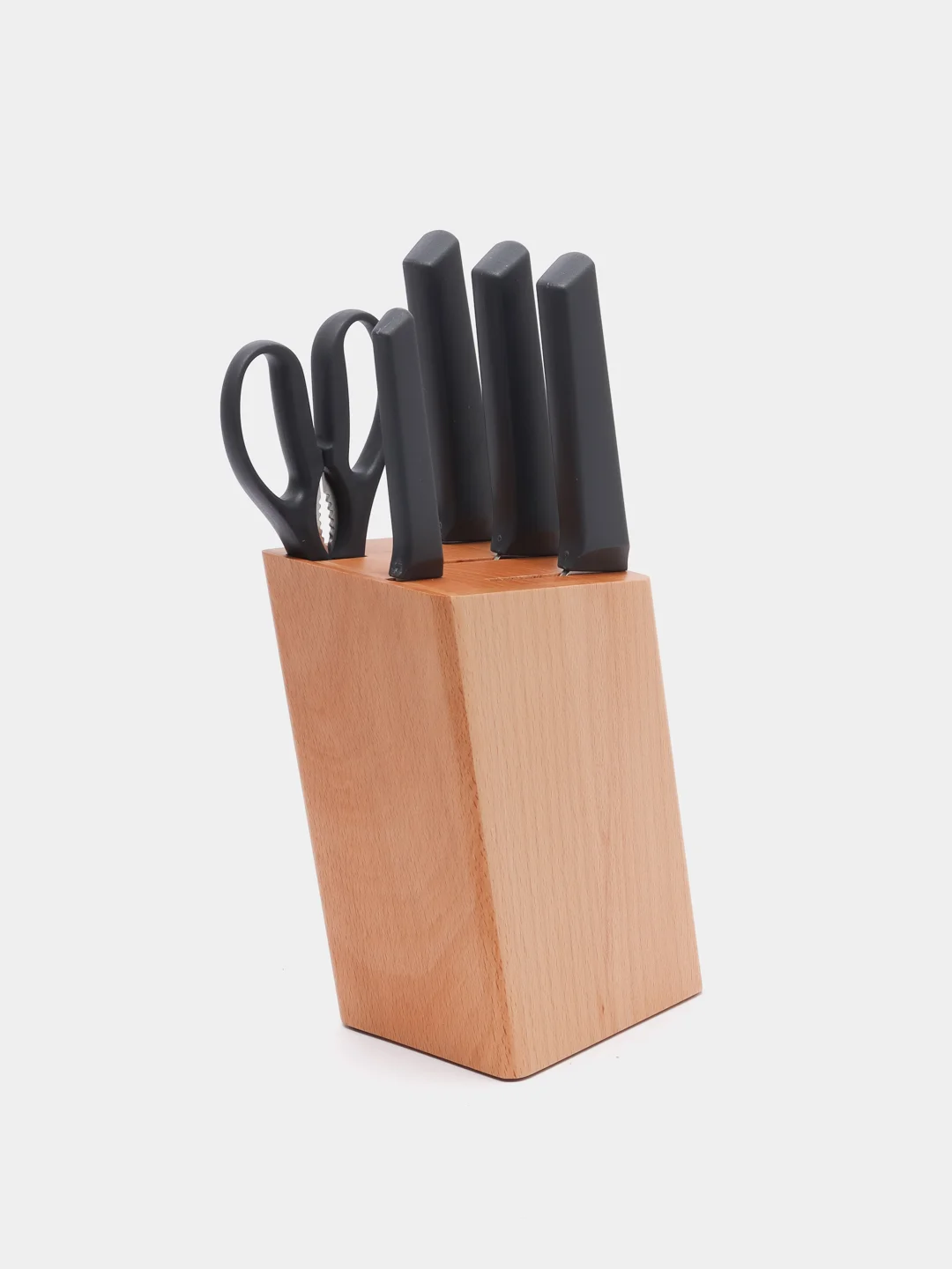 Коричневый набор ножей Xiaomi Huo Hou Fire Kitchen, 4 ножа и ножницы с подставкой, HU0057