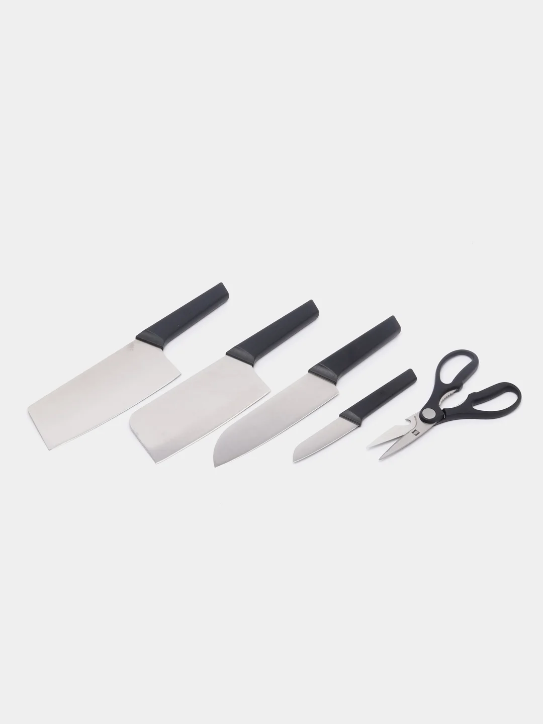 Коричневый набор ножей Xiaomi Huo Hou Fire Kitchen, 4 ножа и ножницы с подставкой, HU0057