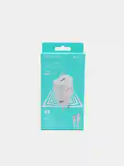Белый зарядное устройство Borofone BA59A (1xUSB, QC 3.0, 18W+ опц.кабель Micro-USB или Type-C)