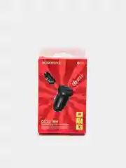 Черный автомобильное зарядное устройство USB 2,4A BOROFONE BZ18,BZ18A PD20W Quick Charge 3.0
