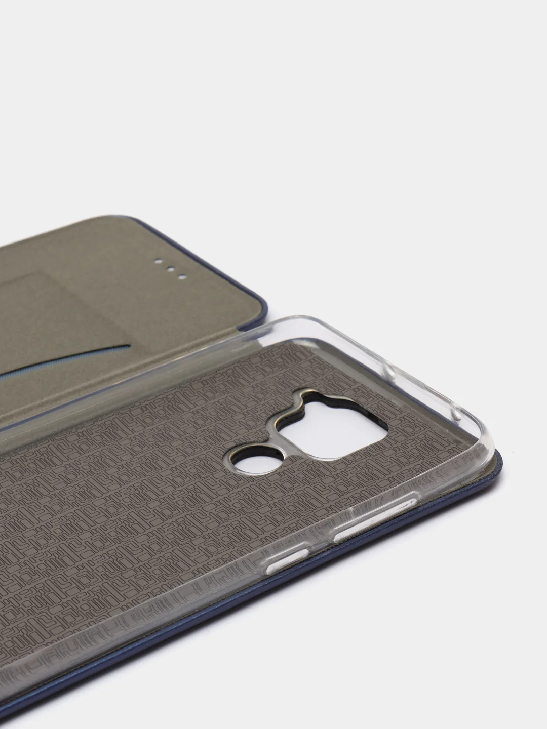 Синий чехол-книжка Xiaomi Redmi Note 9