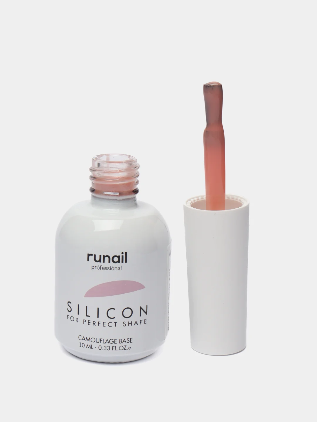 Коралловый меланж силиконовая камуфлирующая база для гель-лака Runail Professional