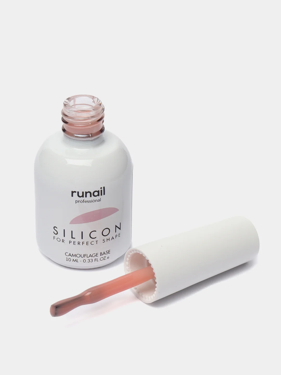 Коралловый меланж силиконовая камуфлирующая база для гель-лака Runail Professional