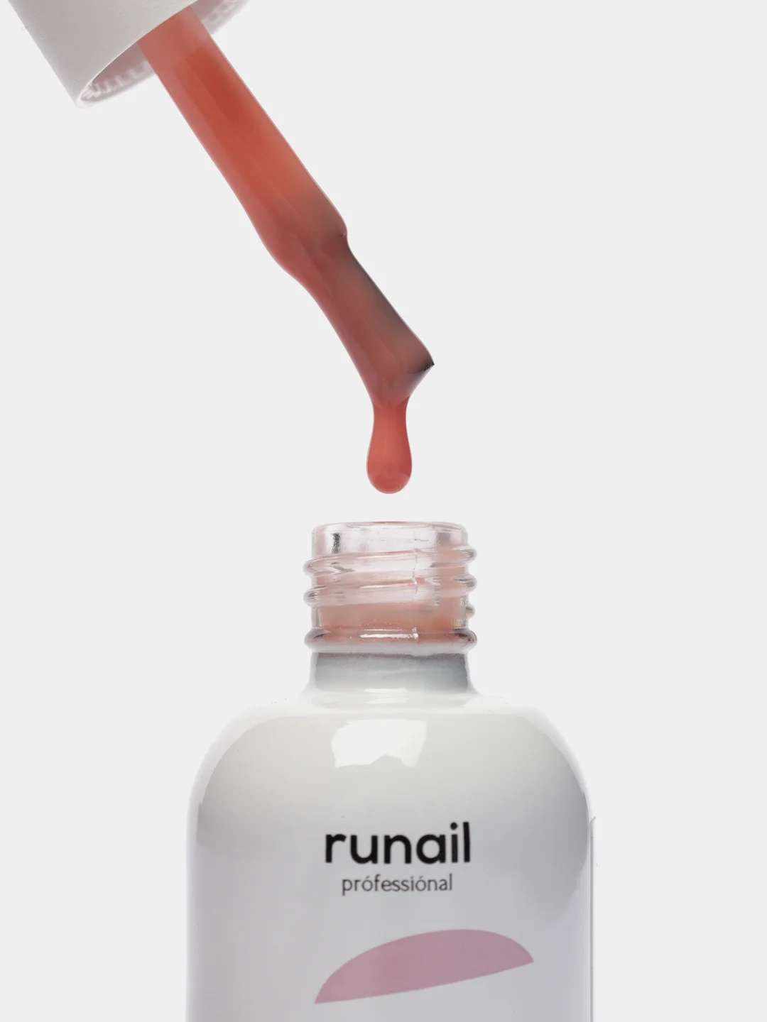 Коралловый меланж силиконовая камуфлирующая база для гель-лака Runail Professional