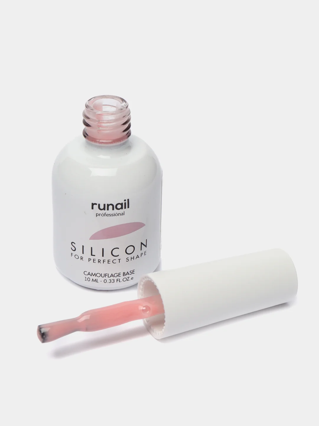 Розовый силиконовая камуфлирующая база для гель-лака Runail Professional