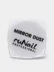 Серебряный зеркальная пыль для втирки Runail Professional, с аппликатором, 1 г