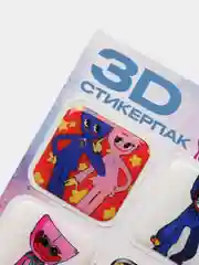 Зелёный хаки 3d наклейка (3Д объемная наклейка) стикер на телефон, Лол, Бравел Старс, Хаги ваги Роблокс