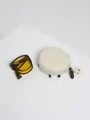 Коричневый очки солнцезащитные складные с футляром для хранения