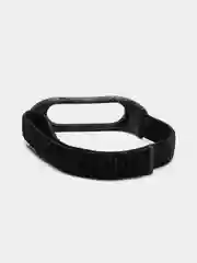 Угольный ремешок нейлоновый для Xiaomi mi band 3, 4, 5, 6 на липучке
