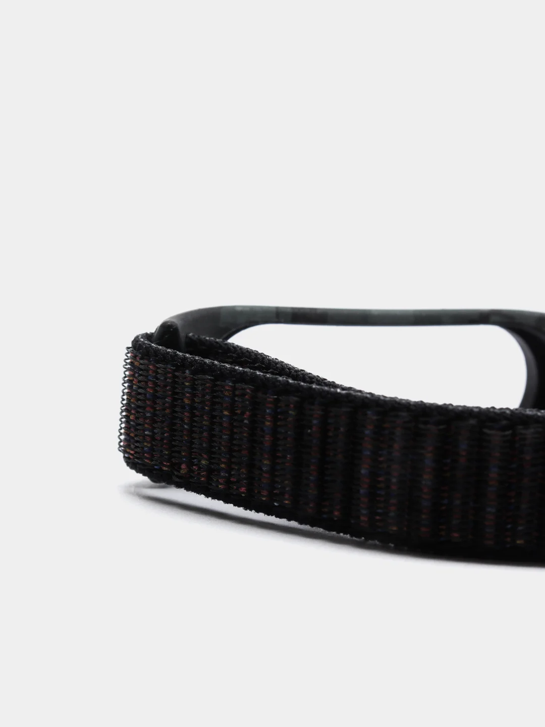 Угольный ремешок нейлоновый для Xiaomi mi band 3, 4, 5, 6 на липучке