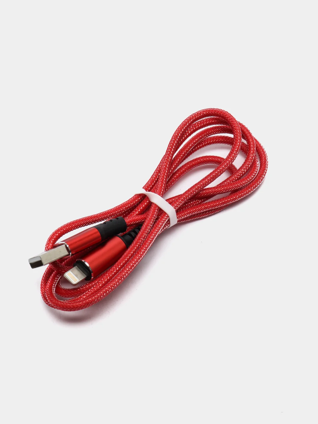 Красный кабель зарядный Micro USB / Lightning / Type-C, 1,2 м, для Android и iPhone