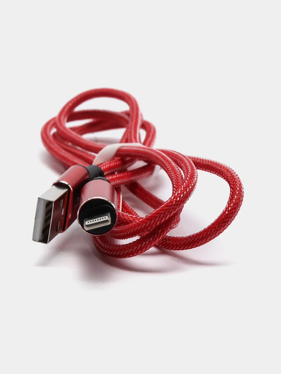 Красный кабель зарядный Micro USB / Lightning / Type-C, 1,2 м, для Android и iPhone