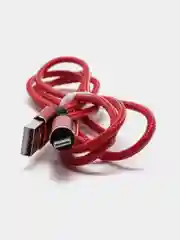 Красный кабель зарядный Micro USB / Lightning / Type-C, 1,2 м, для Android и iPhone