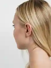 Белый серьга-кафф