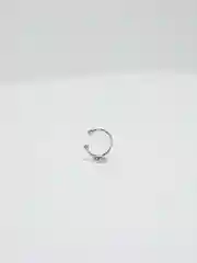 Бежевый меланж серьга-кафф