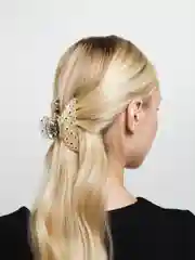 Розовый заколка-краб