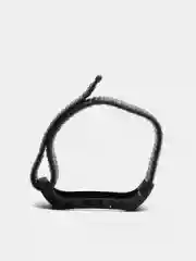 Серый ремешок нейлоновый для Xiaomi mi band 3, 4, 5, 6 на липучке