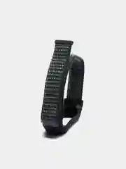 Серый ремешок нейлоновый для Xiaomi mi band 3, 4, 5, 6 на липучке