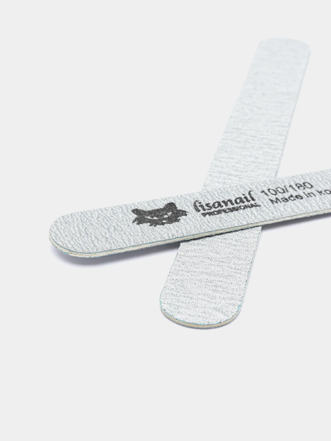 Пилка для маникюра и педикюра прямая, закругленная, LISANAIL PROFESSIONAL, 2 шт
