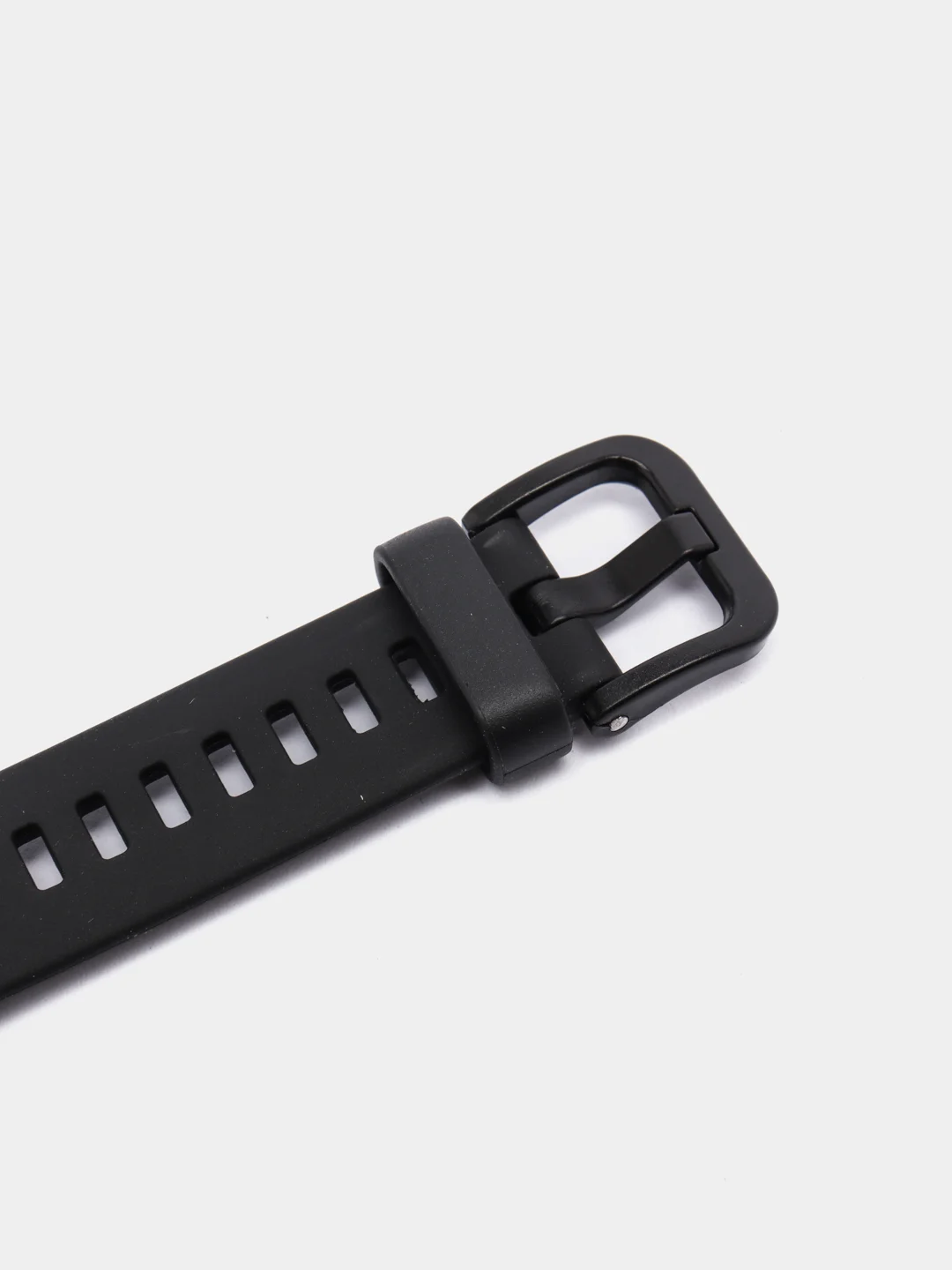 Черный силиконовый ремешок для Huawei Band 6 / Honor Band 6