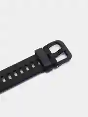 Черный силиконовый ремешок для Huawei Band 6 / Honor Band 6