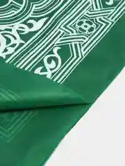 Зеленый дорожный молитвенный коврик Намазлык для намаза, с компасом