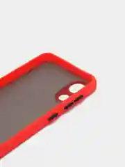 Красный чехол Samsung Galaxy A03 Core, Галакси А03 Кор пластиковый матовый с цветными кнопками