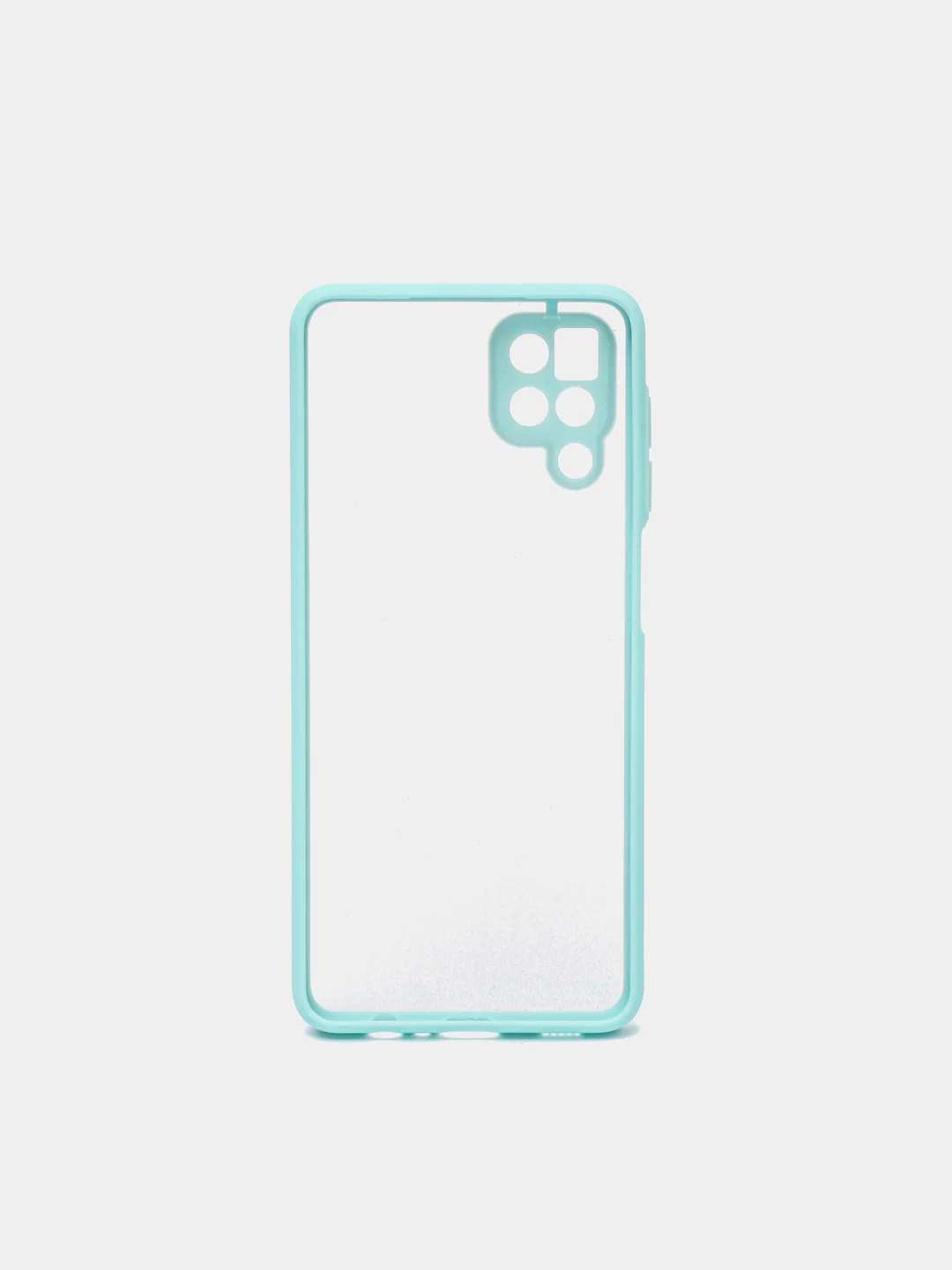 Бирюзовый чехол на Samsung Galaxy (Галакси) A12, M12, пластиковый, матовый, с цветными кнопками