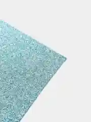 Голубой кожзам с мелкими блестками искуственная кожа для бантиков