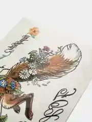 Алый временная переводная татуировка "Лисички", 90 х 190