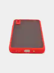 Красный чехол Xiaomi Redmi 9A, Сяоми Редми 9А пластиковый матовый с цветными кнопками
