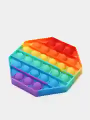 Антистресс игрушка Pop it или вечная пупырка радужная разные формы поп ит