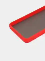 Красный чехол на Samsung Galaxy (Галакси) A12, M12, пластиковый, матовый, с цветными кнопками
