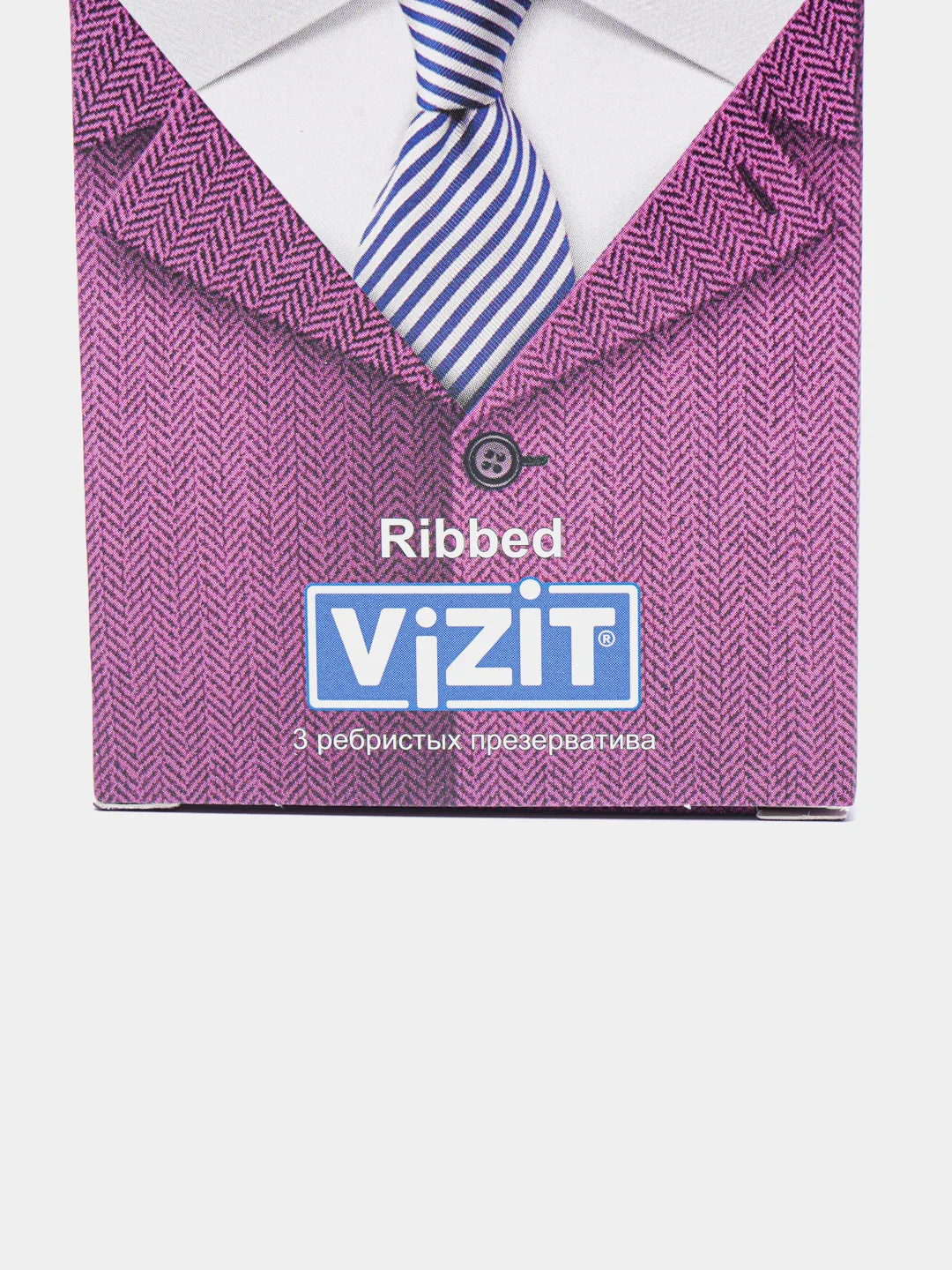 Презервативы VIZIT Ribbed ребристые, 3 штуки