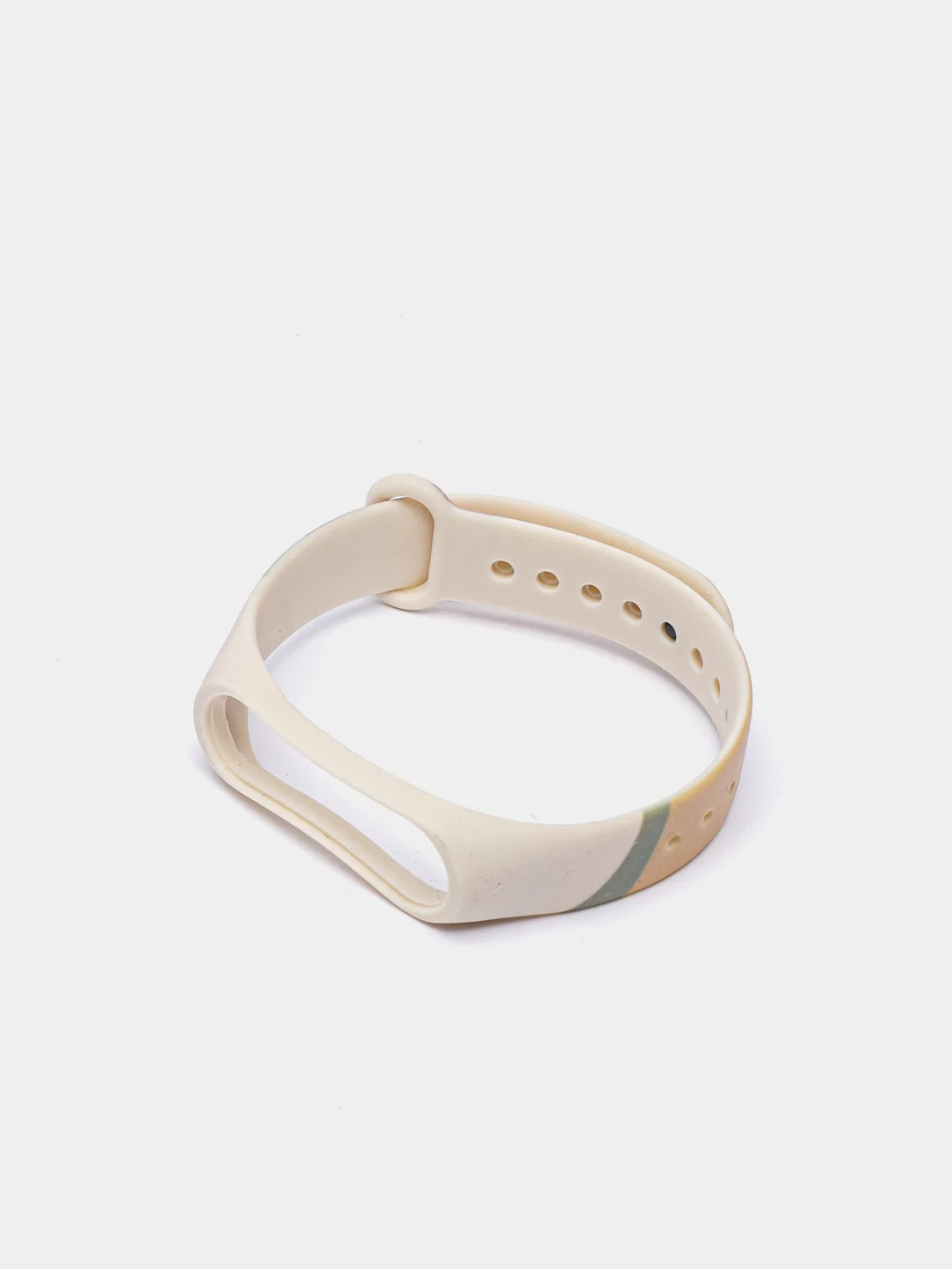 Хаки ремешок с принтом для Xiaomi Mi Band 3 / 4 / 5 / 6 силиконовый