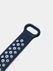 Синий ремешок для Xiaomi Mi Band 5 / 6 / 7 cиликоновый спортивный (Сяоми ми бенд))