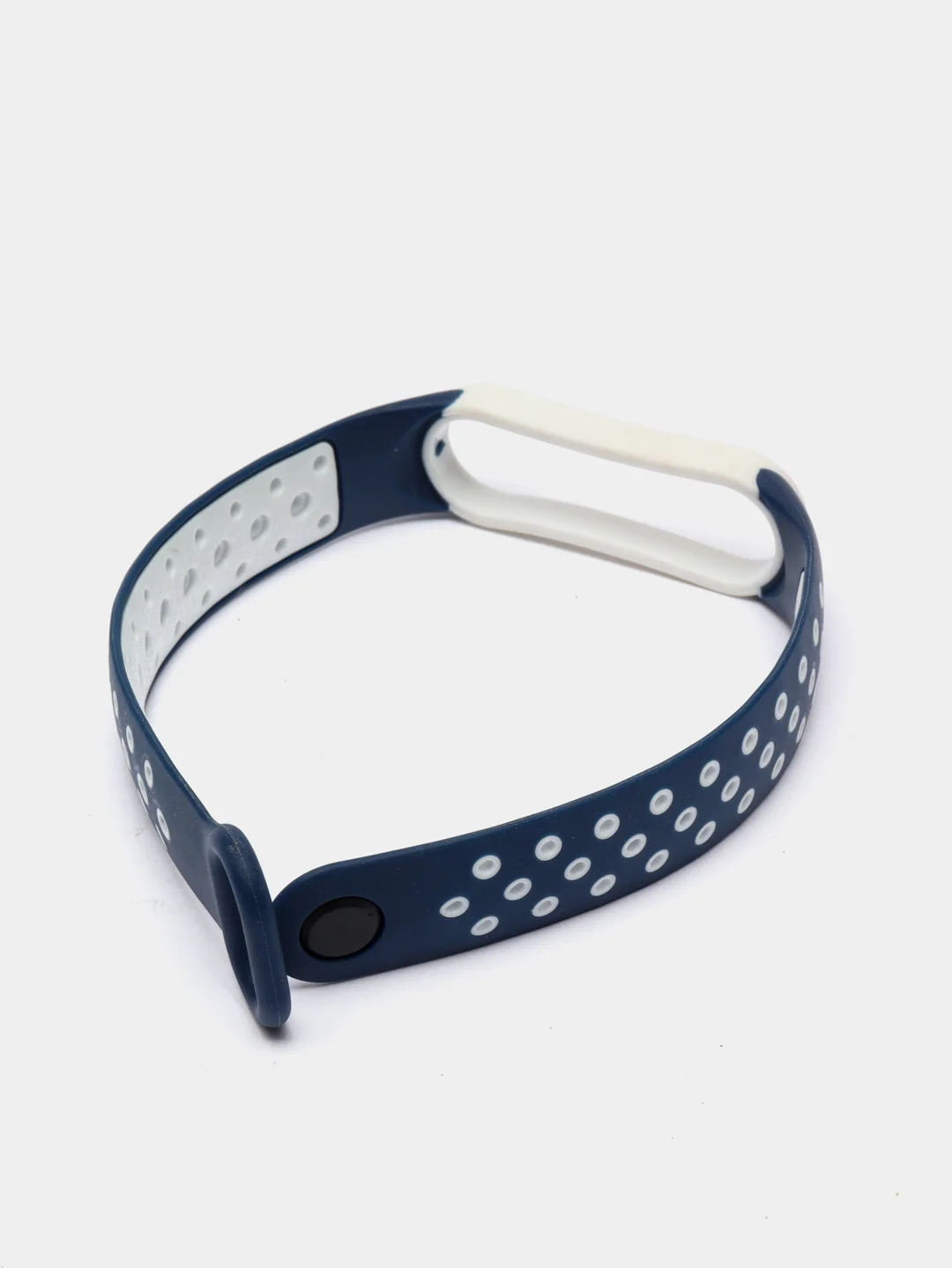 Синий ремешок для Xiaomi Mi Band 5 / 6 / 7 cиликоновый спортивный (Сяоми ми бенд))