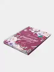Вишнёвый ежедневник  на выпускной, последний звонок, для учителя, подарок