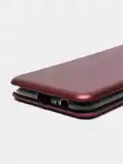 Багровый чехол книжка Samsung Galaxy A6 2018