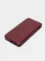 Багровый чехол книжка Samsung Galaxy A6 2018