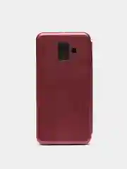 Багровый чехол книжка Samsung Galaxy A6 2018