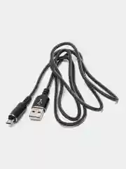 Черный кабель зарядный Micro USB / Lightning / Type-C, 1,2 м, для Android и iPhone