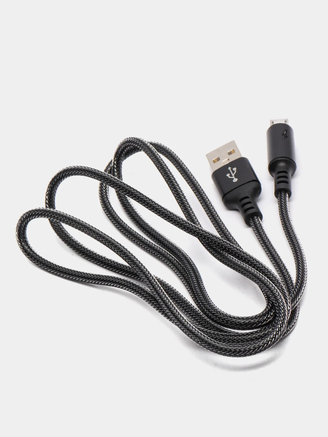 Черный кабель зарядный Micro USB / Lightning / Type-C, 1,2 м, для Android и iPhone