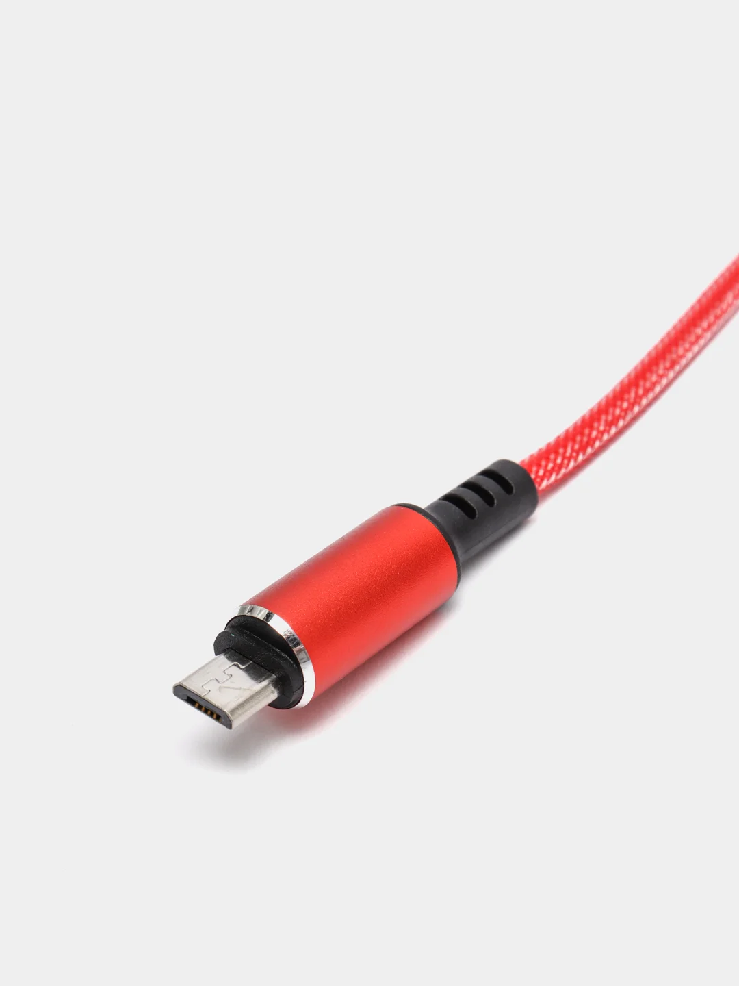 Красный кабель зарядный Micro USB / Lightning / Type-C, 1,2 м, для Android и iPhone