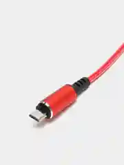 Красный кабель зарядный Micro USB / Lightning / Type-C, 1,2 м, для Android и iPhone