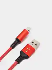 Красный кабель зарядный Micro USB / Lightning / Type-C, 1,2 м, для Android и iPhone